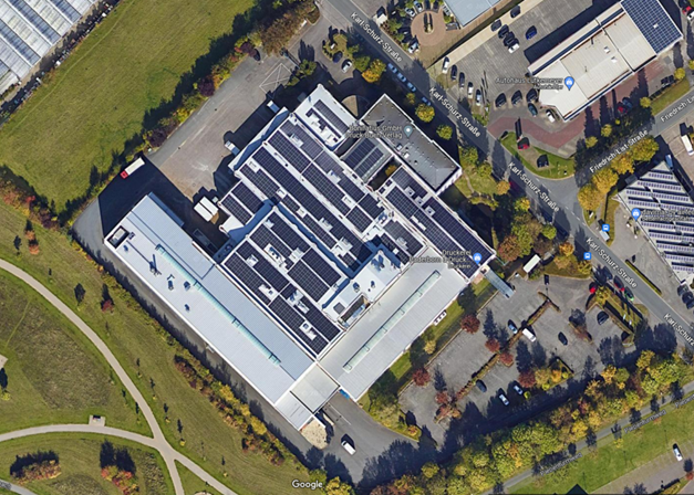 Gebäude der Bonifatius GmbH von oben