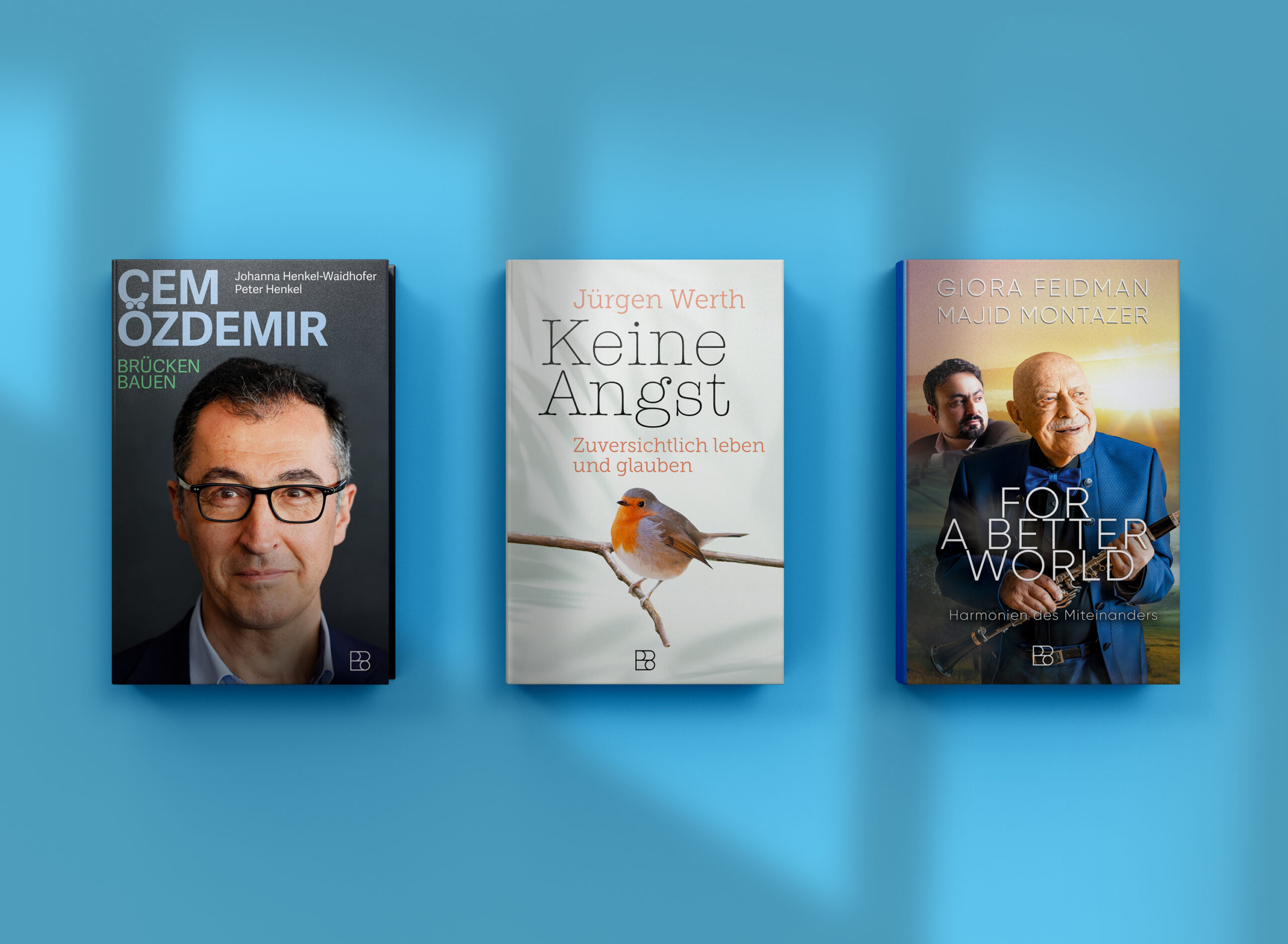 Buchverlag mit drei Buchtiteln